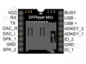 MP3 Speler module mini met 3W versterker